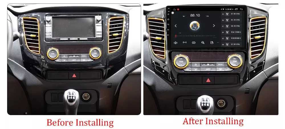 Navigatie Android 13 Mitsubishi L200 +2015 1/8 Gb Waze CarPlay CAMERA