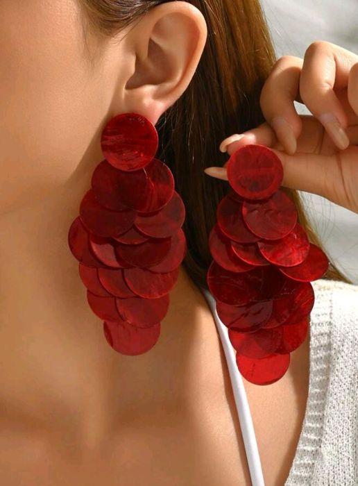 Cercei noi aurii/ roșii