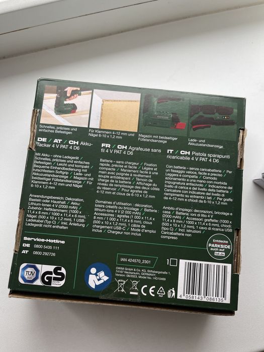Capsator electric Parkside fara fir