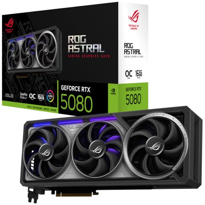 Видео карта ASUS ROG Astral GeForce RTX™ 5080 OC Edition, 16GB