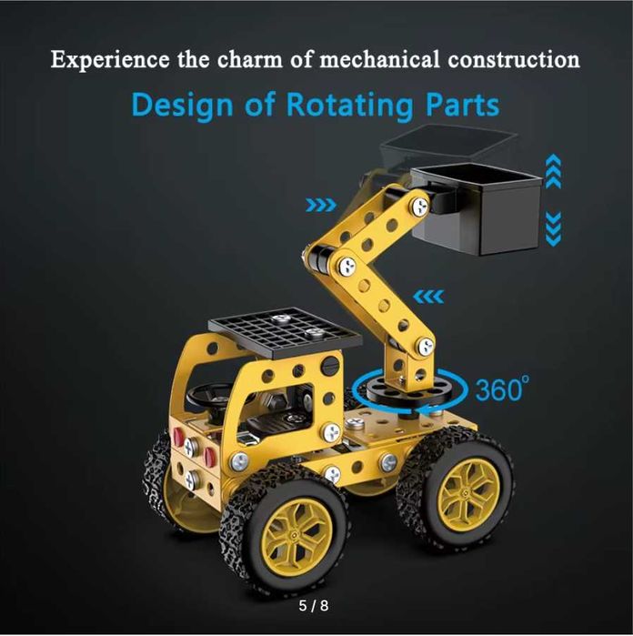 Металлический конструктор – Строительный грузовик