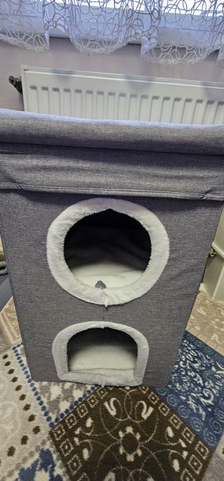 Casuta pisici pliabila noua