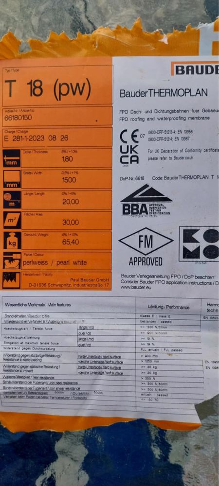 Bauder Thermoplan T 18 / T 20