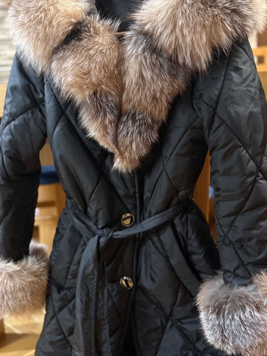 Зимно яке с естествен косъм