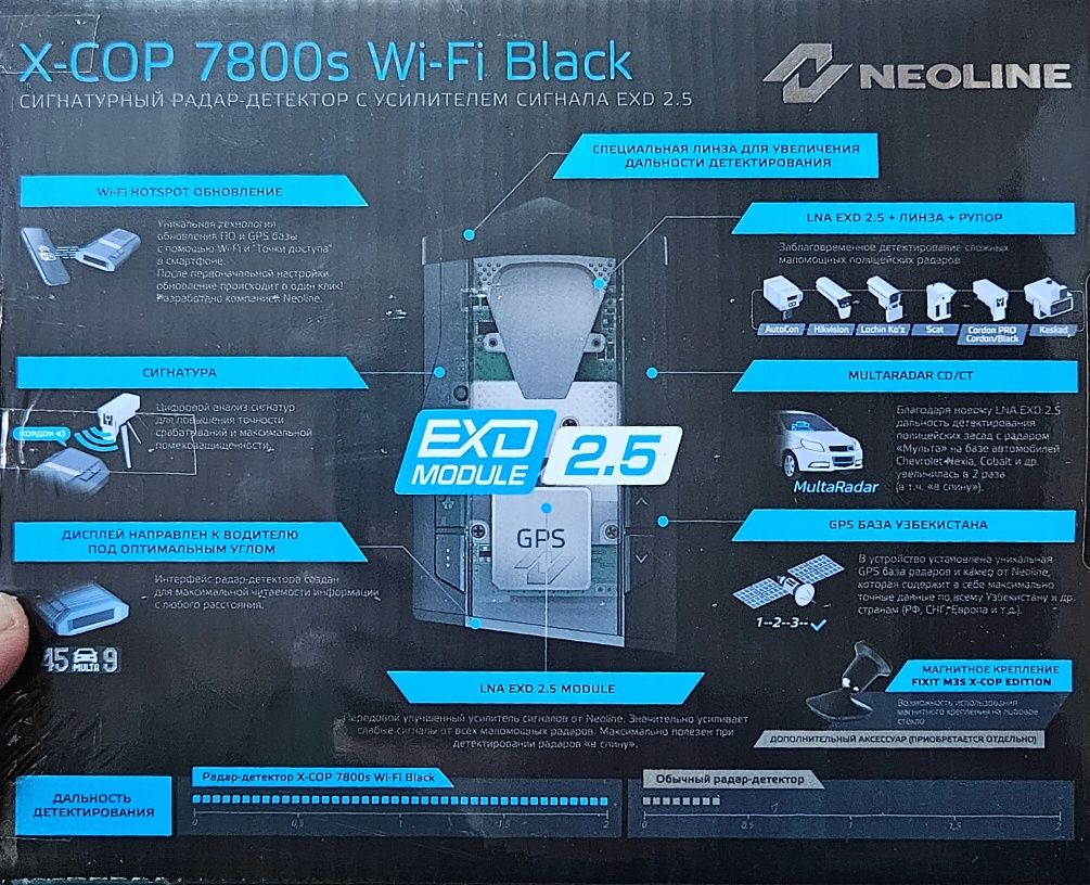 Neoline X-Cop 7800s Wi-Fi Black