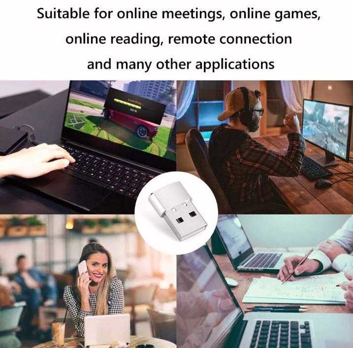 Гейминг Симулатор Фалшива Мишка 3 Режима Air Drive Mouse Jiggler Moji