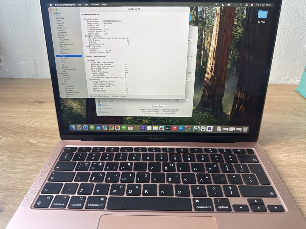 Macbook air m1 rosegold a2337