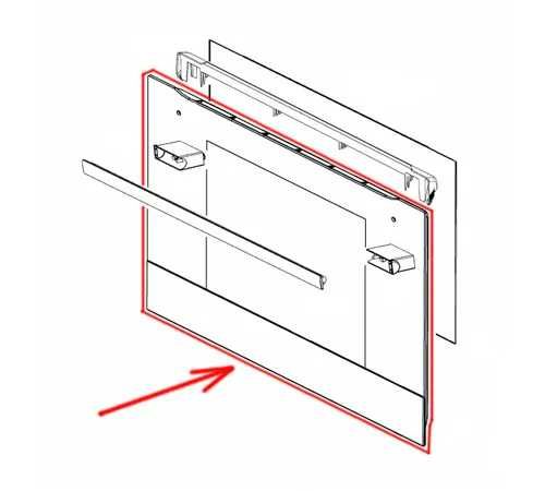 Geam exterior usa cuptor Electrolux AEG Zanussi