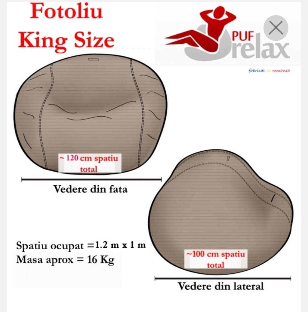 Vand fotoliu puf XXL-100cm,catifea neagra