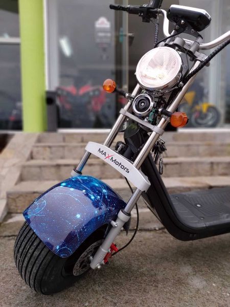 MaXmotors 2023 Електрически скутер Big City Harley 1500W Blue Sky