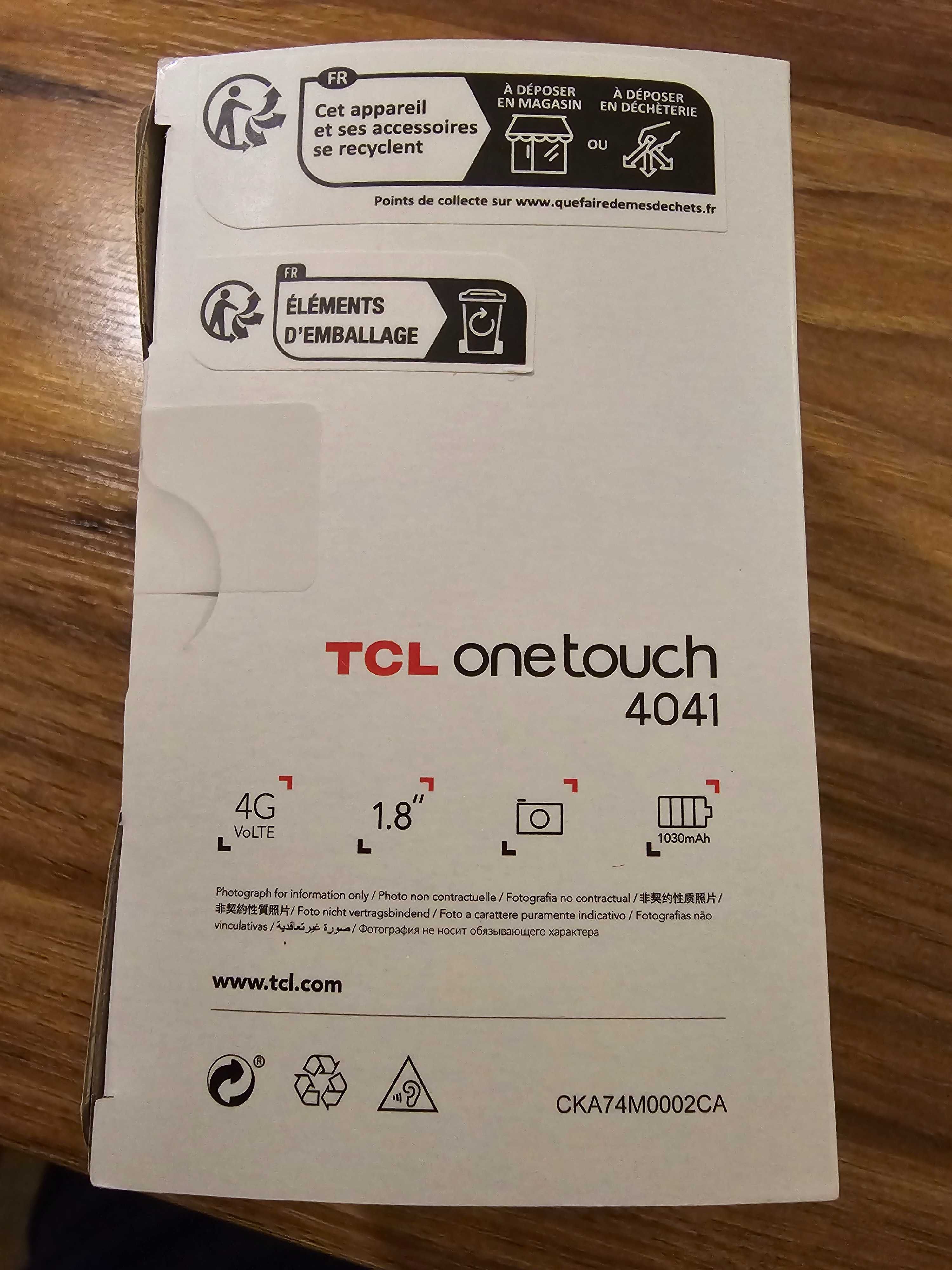Нов, неотварян, 2 години гаранция TCL OneTouch 4041