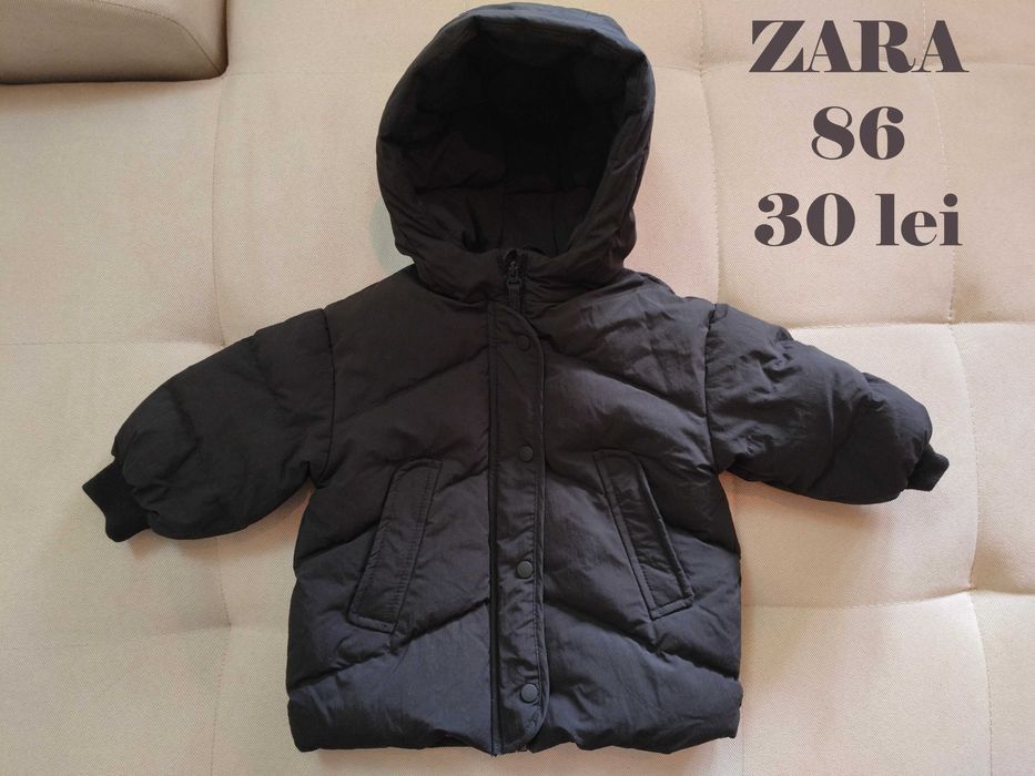 Geacă iarnă Zara cu pene și puf - 86
