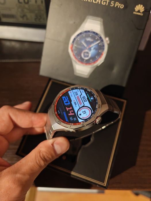 Huawei Smartwatch GT5 PRO, Titanium Case, Titanium Strap