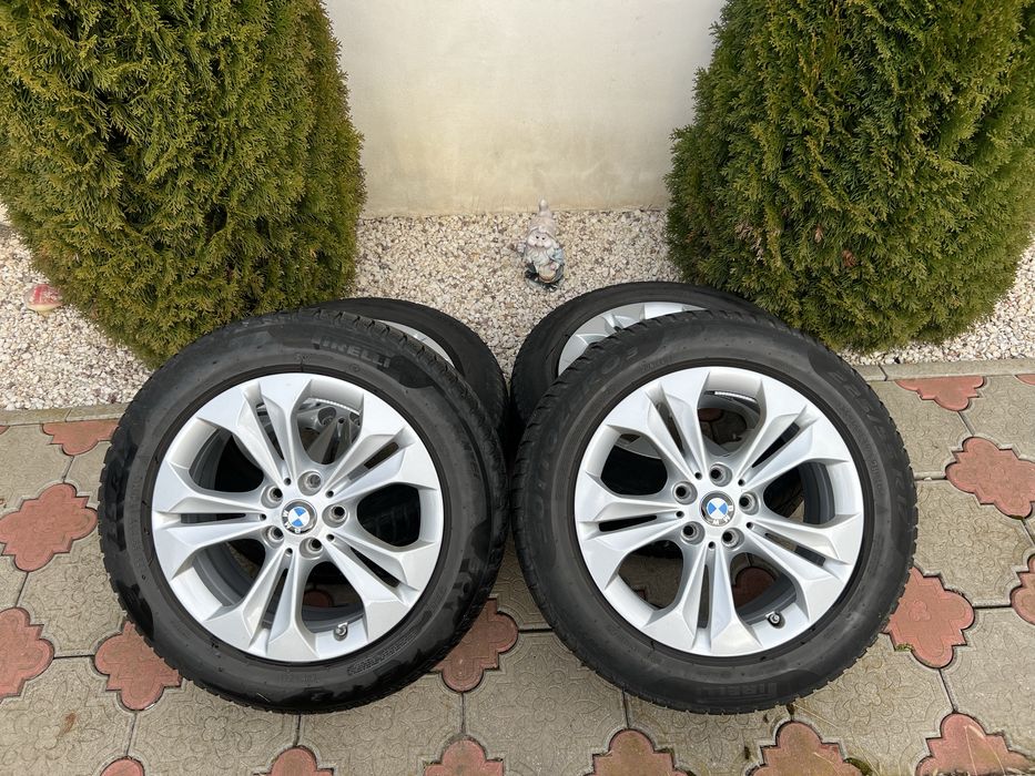 Jante BMW r17 + cauciucuri PIRELLI iarna - stare ireprosabila