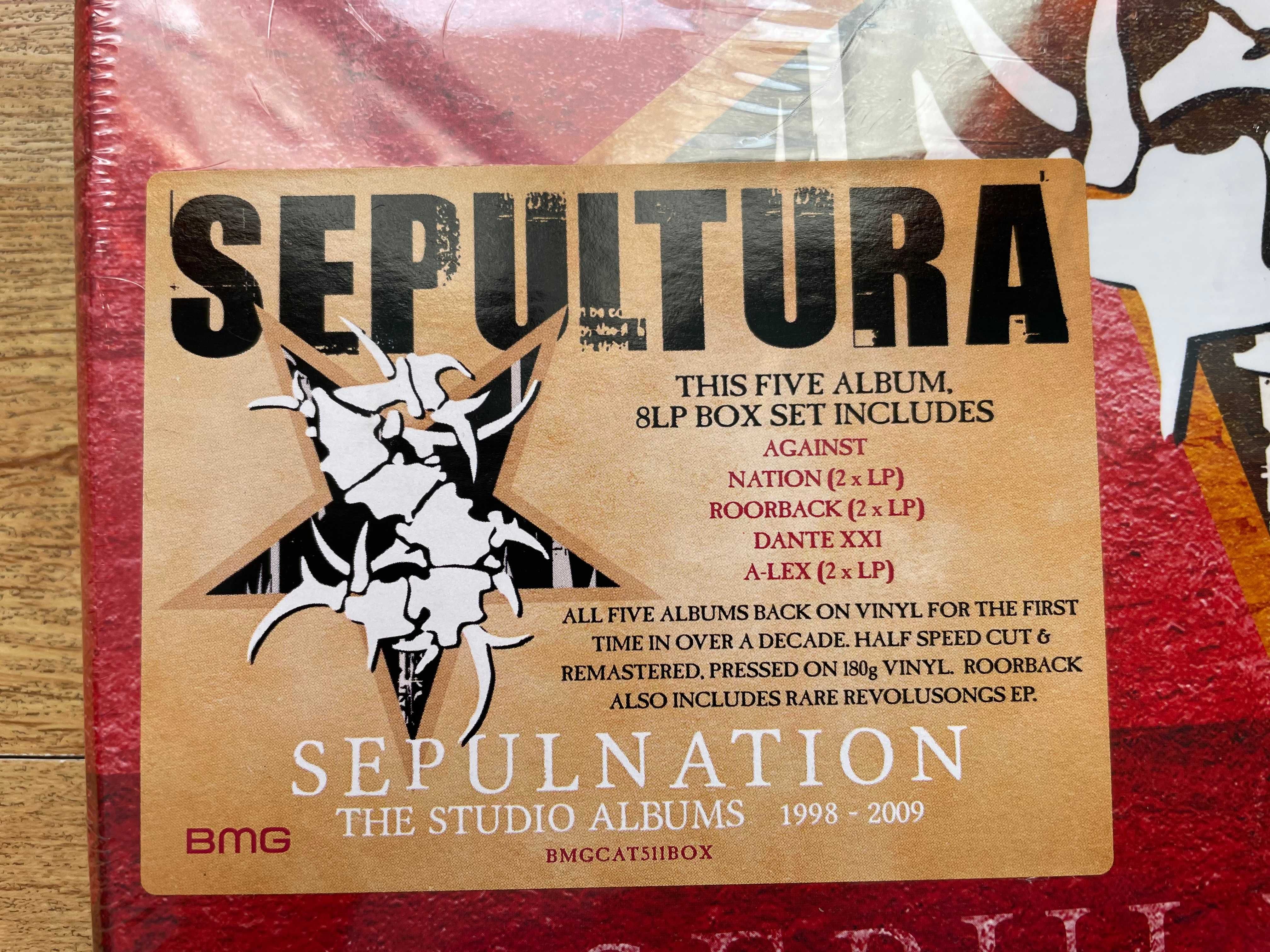 Sepultura – Sepulnation (5 albume, 8 viniluri LP, 2021,EU) Nou/Sigilat