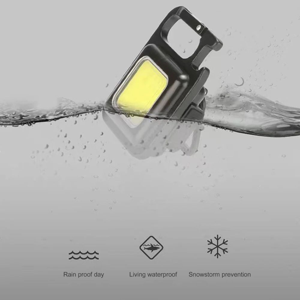 Mini lanterna puternica led tip breloc, waterproof, prindere magnetica