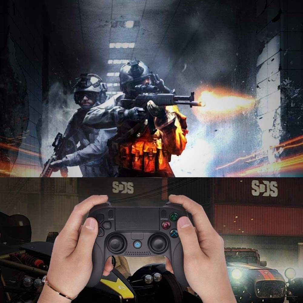 Джойстикза PS4, безжичен контролер, тъчпад, двойна вибрация