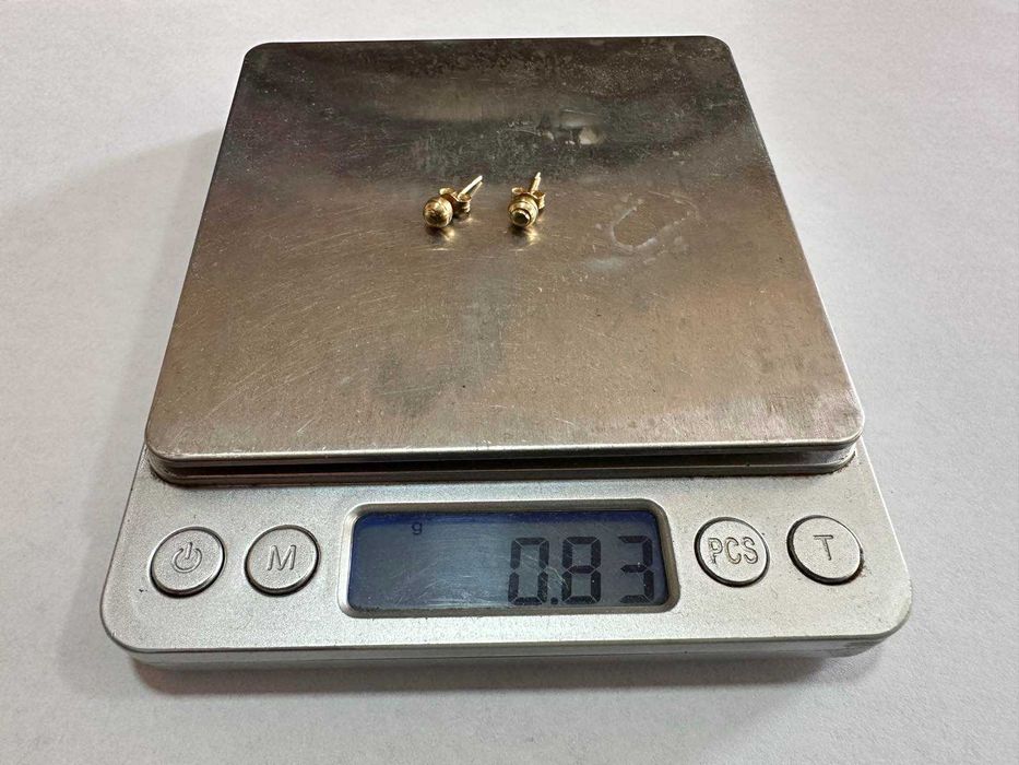 Златни обеци 14к, 0,83гр
