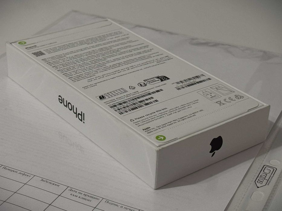 Бартер!Чисто Нов! 24м.Гаранция. iPhone 16 Black (Черен)