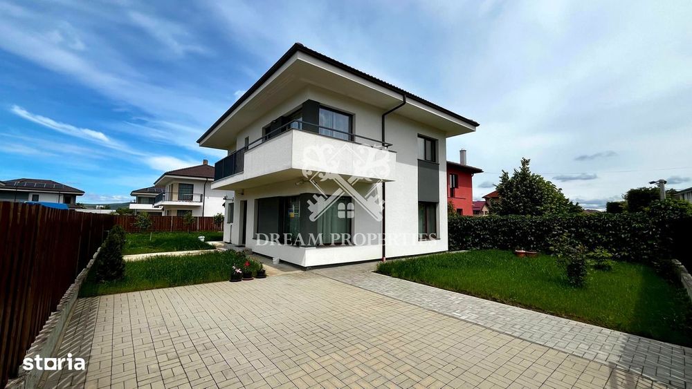 Casa ultrafinisata la cheie 4 camere, 3 bai, teren 427 mp, Sannicoara