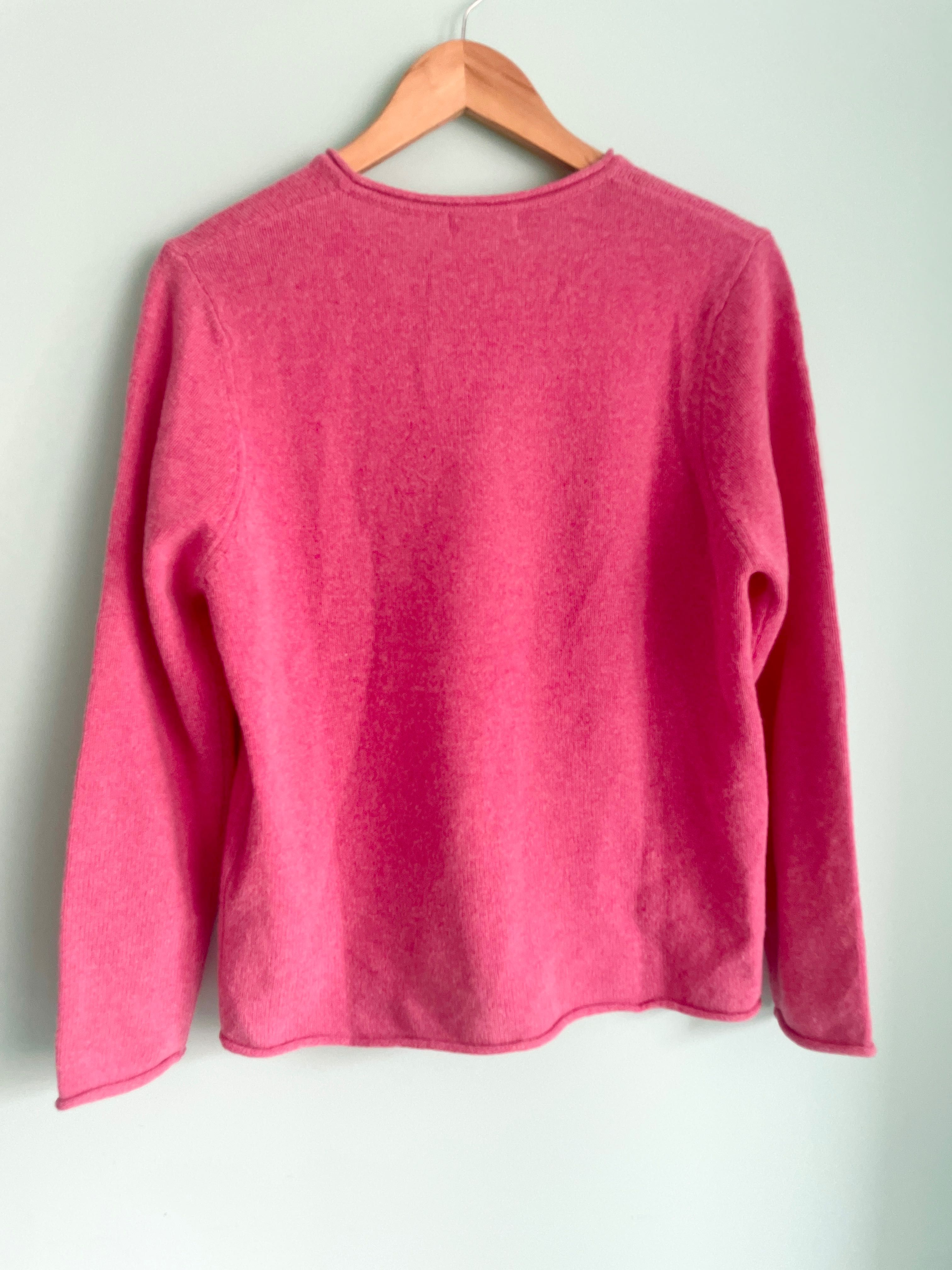 розов пуловер barbie вълна /вълнен пуловер