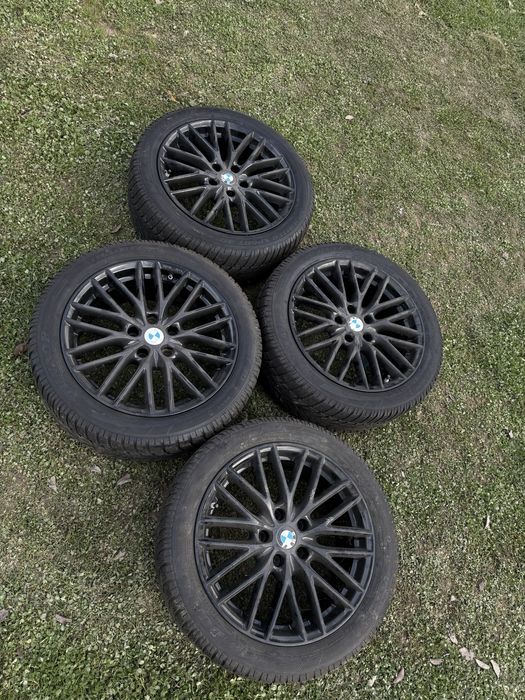 jante Bmw f10 cu anvelope 245/45 R18 iarna(m+s) Dunlop