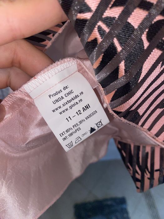 Rochie pentru fetite roz 11-12 ani