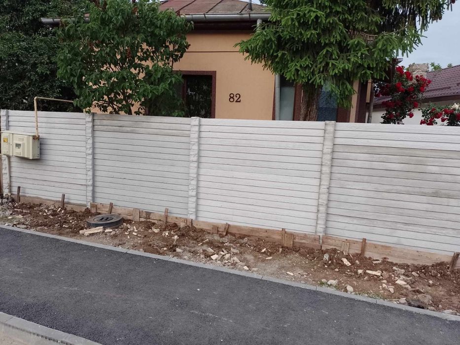 Gard din beton amprentat