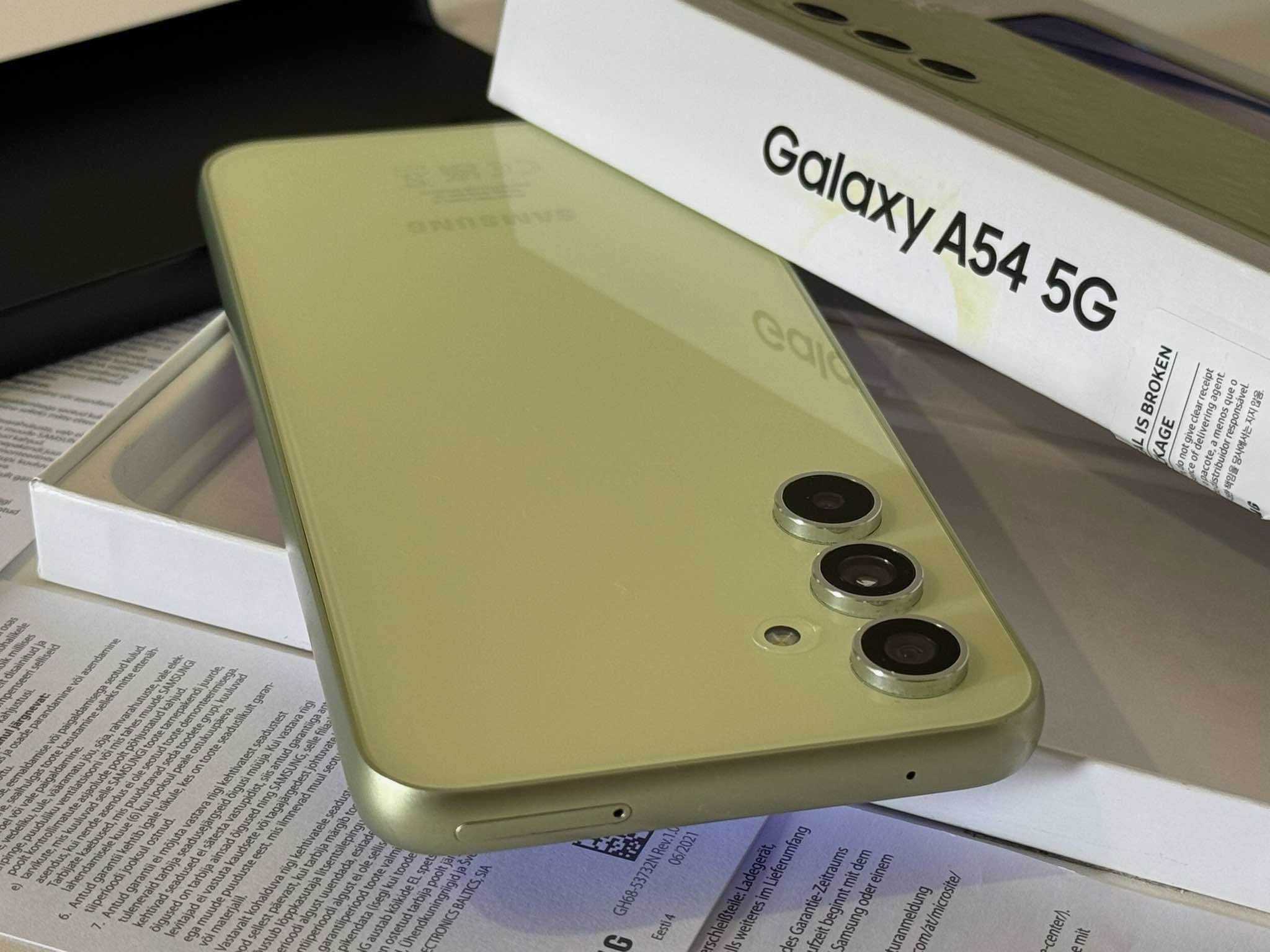Бартер! Като нов! Samsung Galaxy A54 5G Awesome Lime (Зелен)