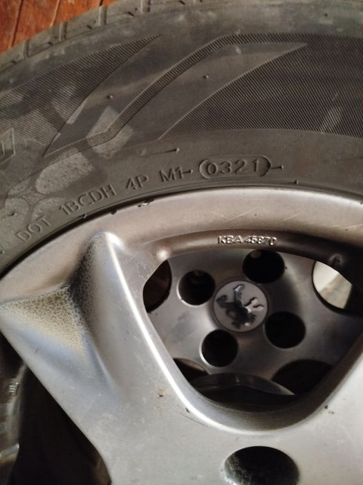 Лети джанти Rial 15" J6 4х108 с летни гуми 195/65/15