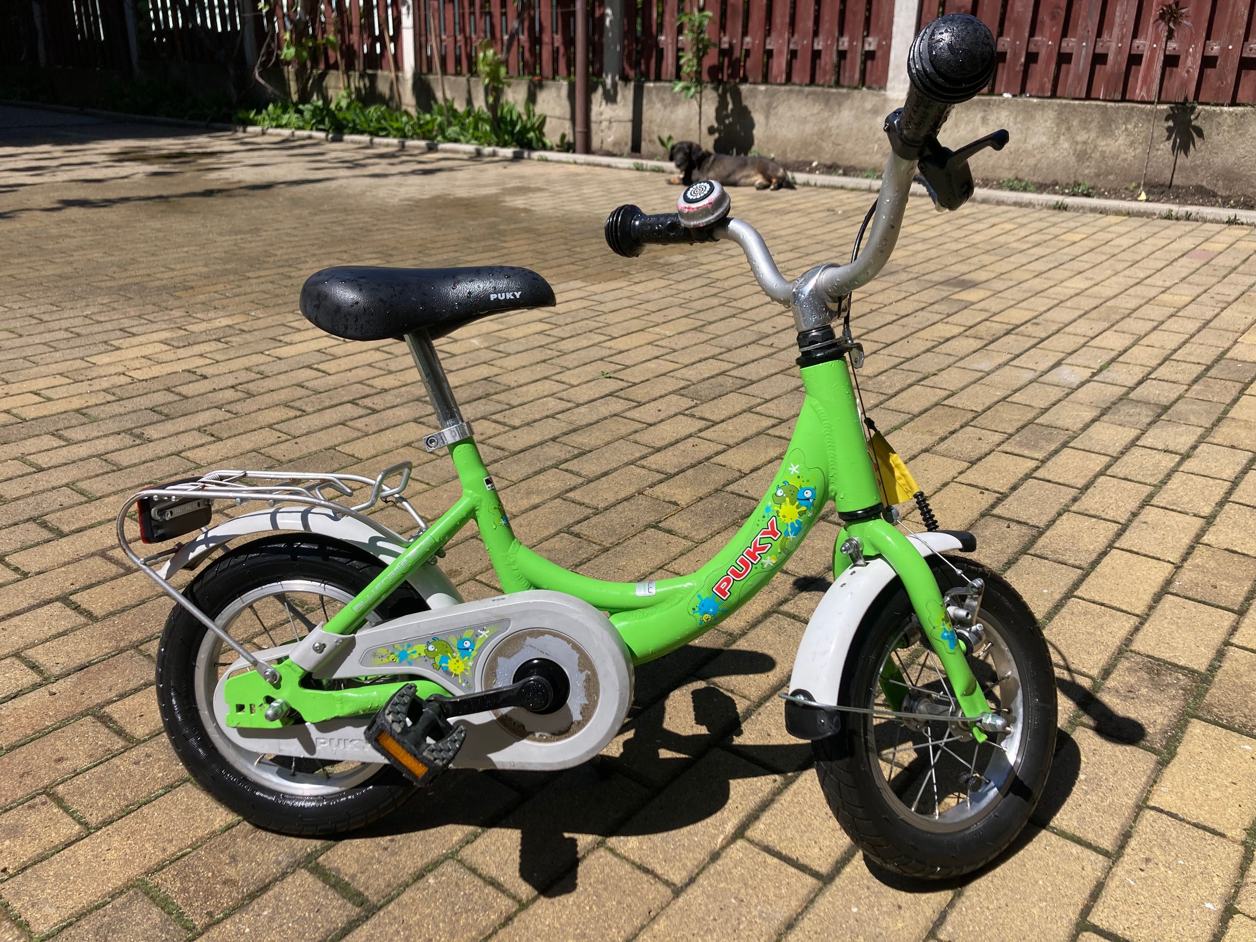 Bicicletă pentru copii 12’ PUKY ZL 12-1, ALUMINIU Verde