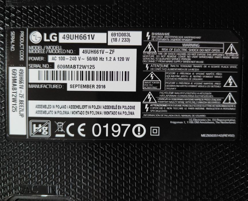 LG 49UH661V-ZF Smart 4K UltraHD Magic Remote