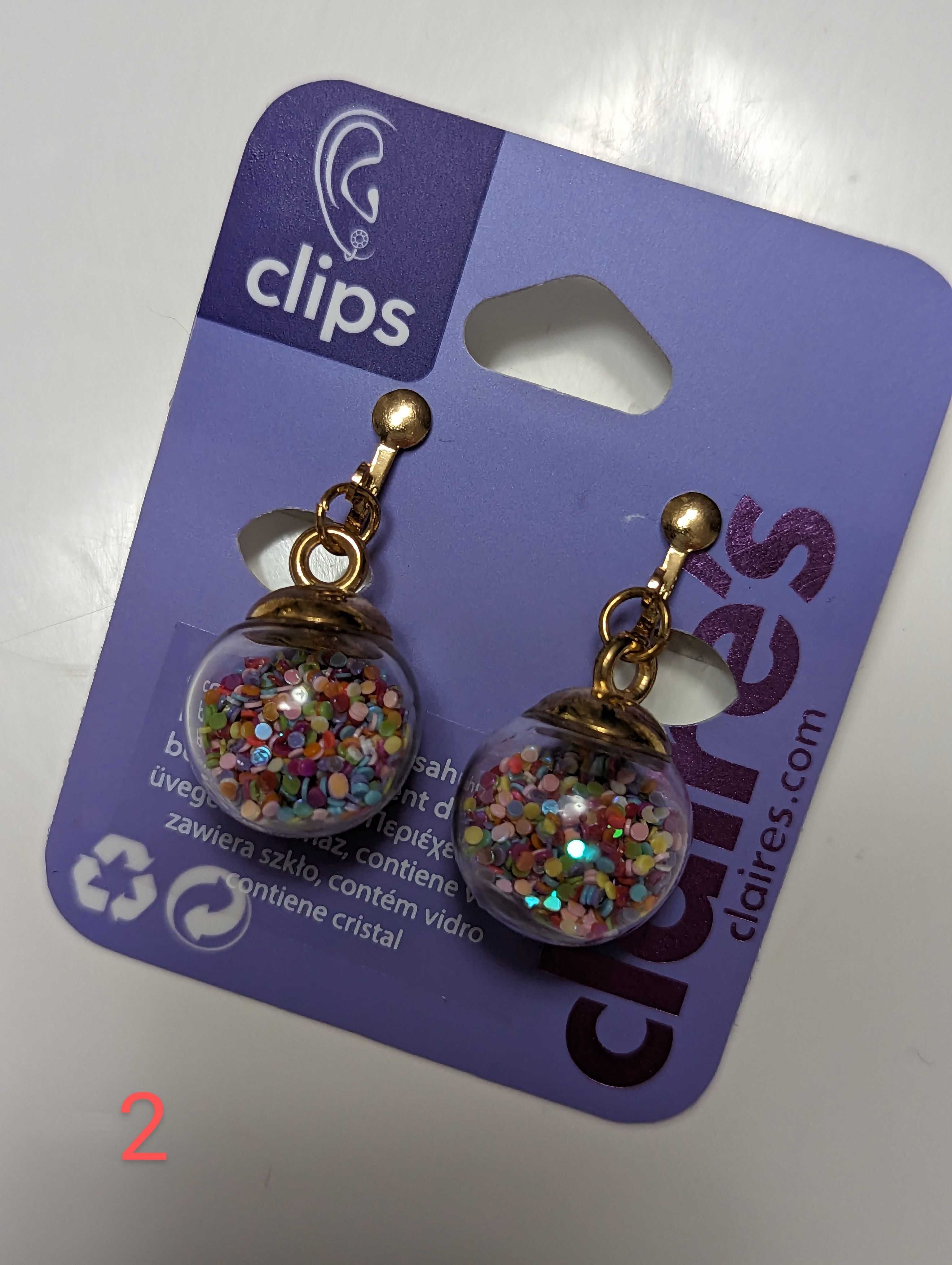 Детски обеци клипс Claire's