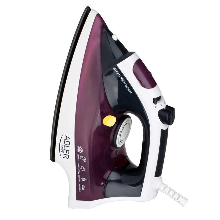 Fier de calcat cu abur Adler AD5022, 2200 W, talpa inox, abur vertical