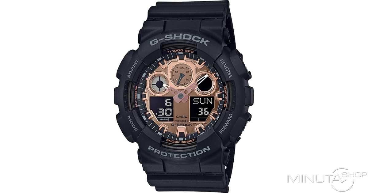 Часы Casio GA-100MMC-1A. Black and Rose Gold. G-Shock. Оригинал 100%.