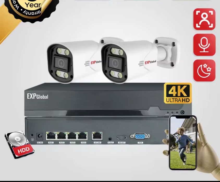 KIT Complet Camere Supraveghere Video 4/8/12 CAMERE **OFERIM MONTAJ