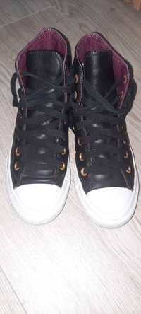 Vand ghete sport Converse   negre din piele