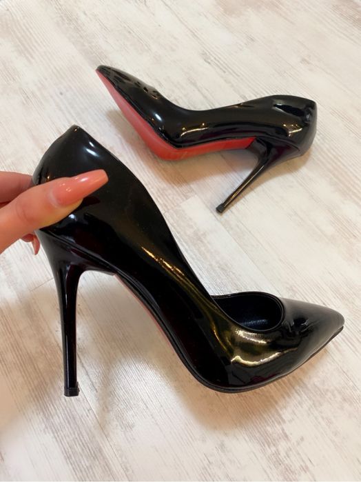 Обувки Mia Black Shine