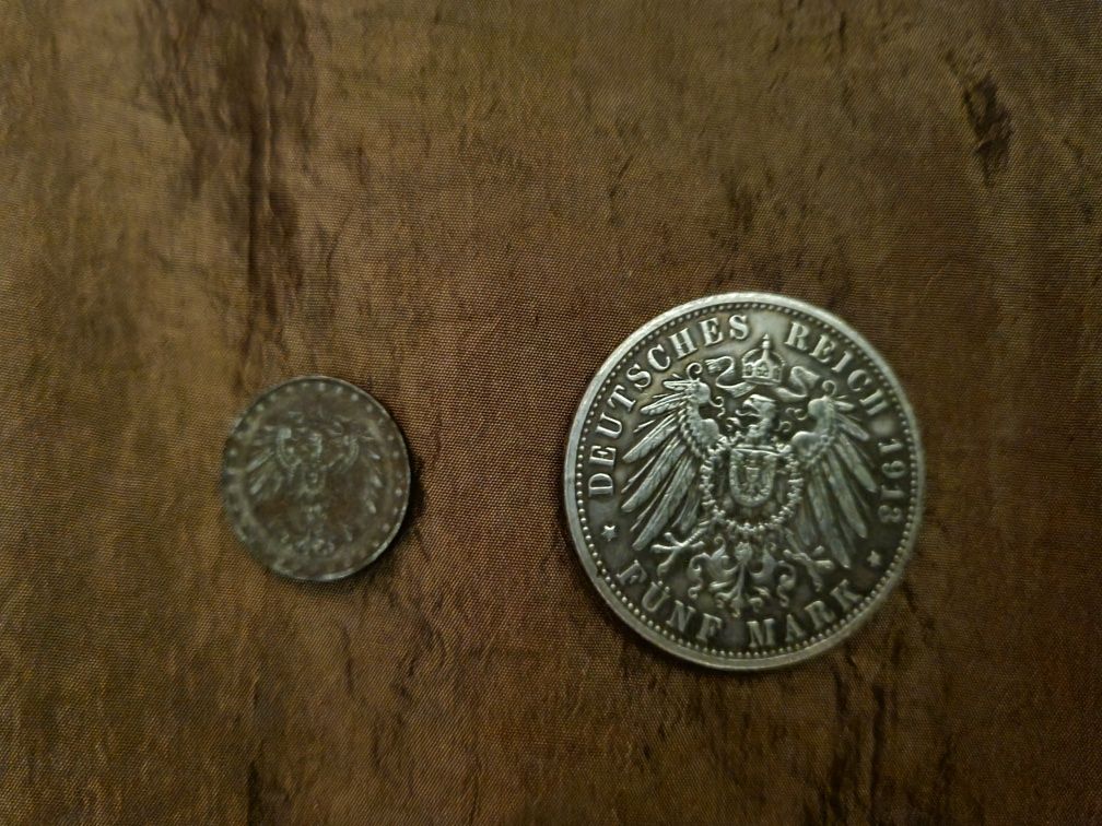 Moneda Germania 5 mark , argint, an  1913