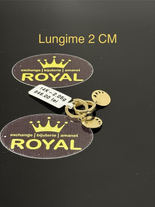Bijuteria ROYAL : Cercei AUR 14K / 2.05 GR