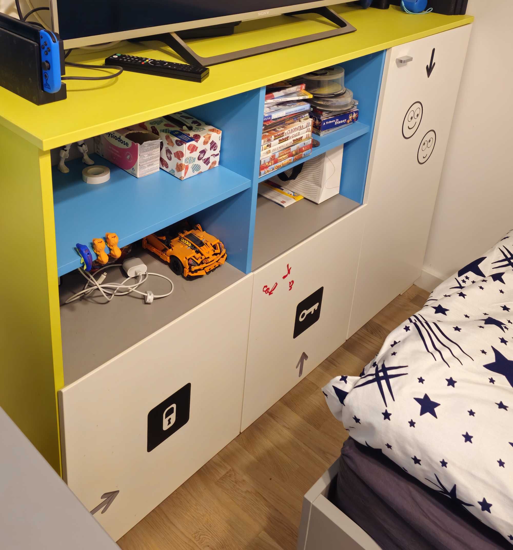 Ansamblu mobilier copii lux, Mobexpert (LOL), fețe MDF gravate 3D