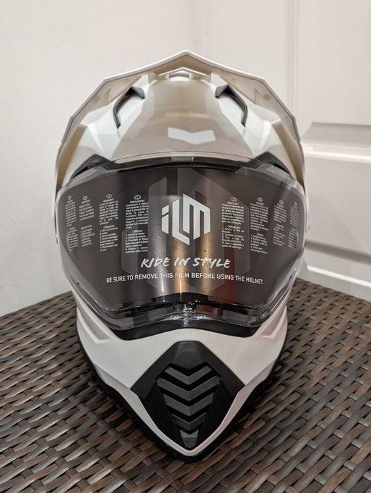 Casca moto ILM cross, Dual Sport, marime M - ochelari de soare