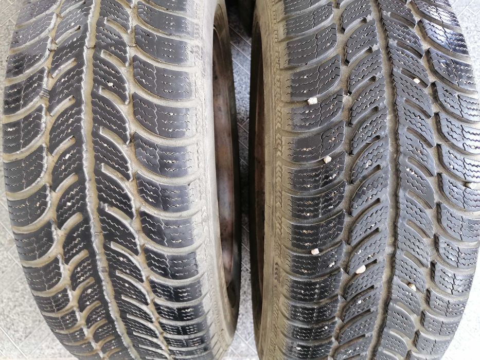 продавам гуми 14 цола  с железни джанти 14 цола