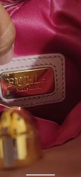Furla Satin Rose елегантна клъч чанта
