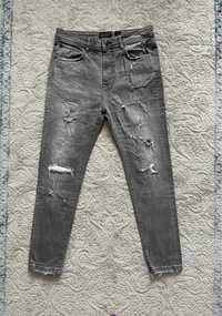 Zara jeans vintage man denim gri bărbați - mărimea 46