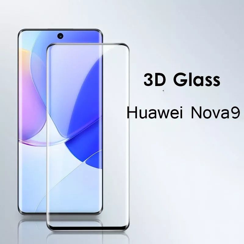 5D Стъклен Протектор за Дисплей за Huawei P50 Pro / Nova 9 Цял Екран