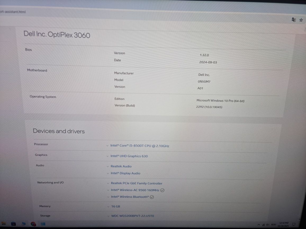 Calculator Dell si monitor LG 24".
