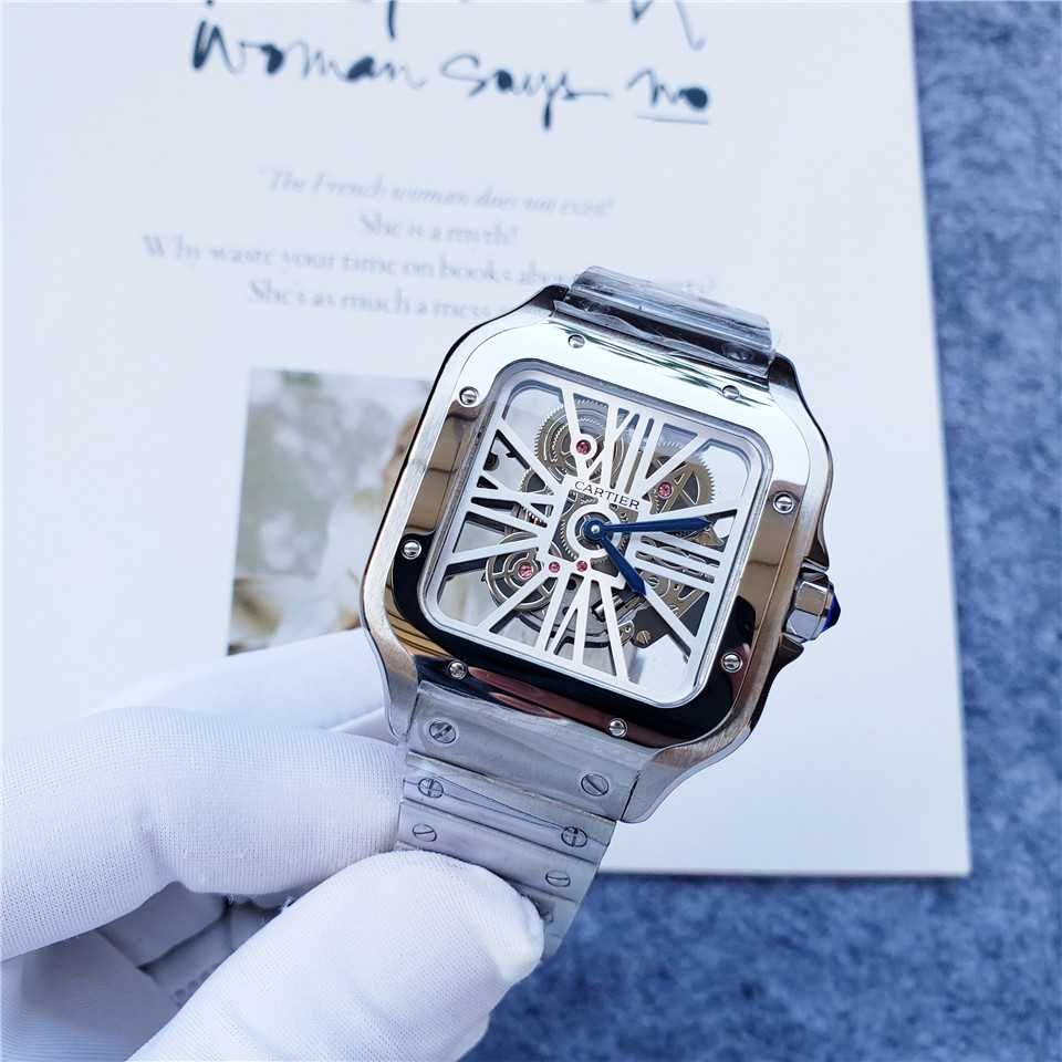 Мъжки кварцов часовник Cartier Santos de Cartier Skeleton