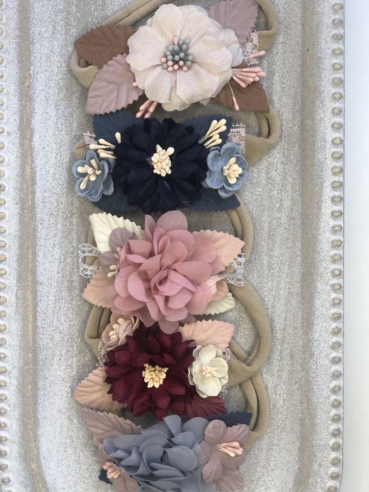 Шапки , диадеми , бебешки ленти ръчно изработени