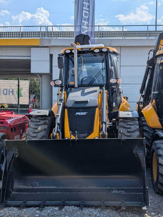 НОВ Комбиниран Багер MST M644 + Кофа 350мм + Палетни Вилици